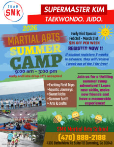 supermaster kim martial arts summer camp 2026 cumming, ga forsyth county